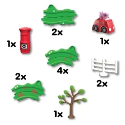 Peppa Pig Peppa's Little Red Race Car Playset Whizz Around