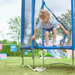 Plum 6ft Blue Springsafe Trampoline and Enclosure
