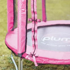 Plum 4ft Pink Junior Springsafe Trampoline and Enclosure