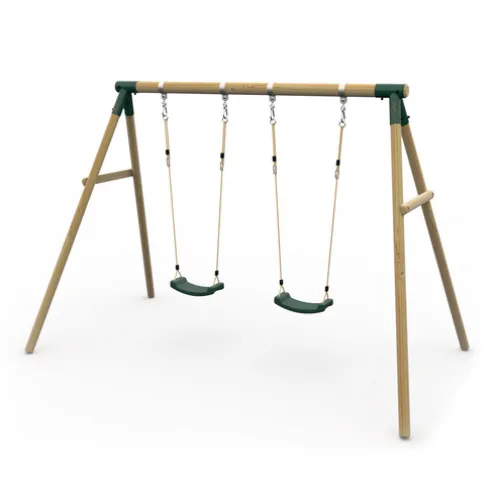 Plum Marmoset Wooden Swing Set