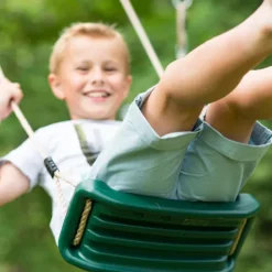 Plum Marmoset Wooden Swing Set