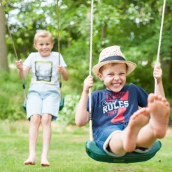Plum Marmoset Wooden Swing Set