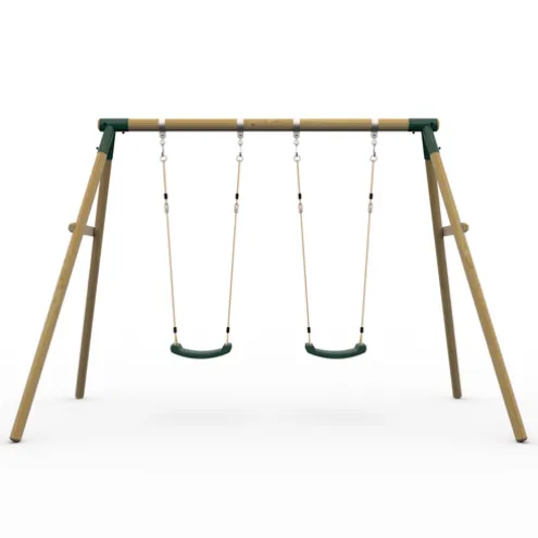 Plum Marmoset Wooden Swing Set