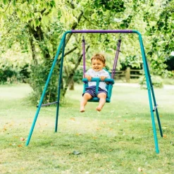 Plum Metal 2in1 Swing Set