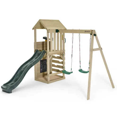 Plum Wooden Lookout Tower Playcentre and Swings