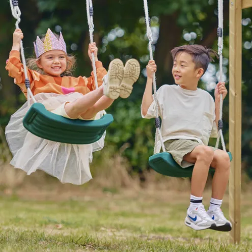 Plum Wooden Lookout Tower Playcentre and Swings