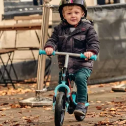 Ride-ezy Go Glo Light Up Balance Bike Celeste Green and Black