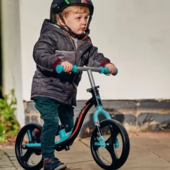 Ride-ezy Go Glo Light Up Balance Bike Celeste Green and Black