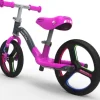 Ride-ezy Go Glo Light Up Balance Bike Pink and Silver