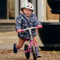 Ride-ezy Go Glo Light Up Balance Bike Pink and Silver