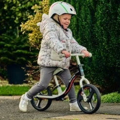 Ride-ezy Go Glo Light Up Balance Bike Silver and Black