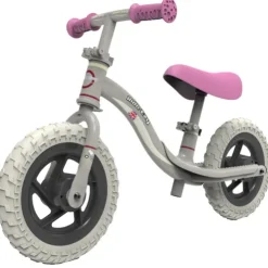 Ride-ezy 10 Inch Go Balance Bike Pink and Silver