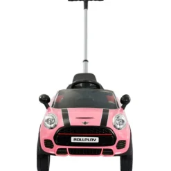 Rollplay Mini Cooper Pink Push Along Ride On Car