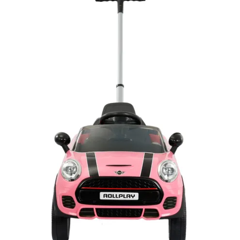Rollplay Mini Cooper Pink Push Along Ride On Car