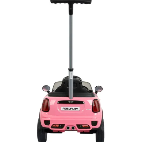 Rollplay Mini Cooper Pink Push Along Ride On Car