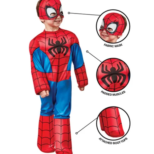 Rubies 3-4 Years Spiderman Deluxe Dress Up Costume
