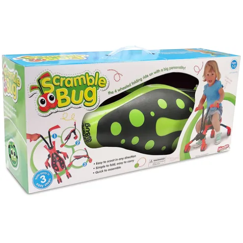 Scramblebug Green and Black Ride On