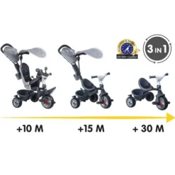 Smoby Baby Driver Plus 3-in-1 Transforming Trike