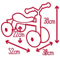 Smoby 10 Inch Rookie Ride On Balance Bike