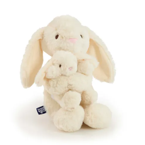 Snuggle Buddies Brodie Bunny and Baby Bunny Soft Toy
