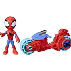 Spidey and his Amazing Friends Spidey with Motorcycle Playset