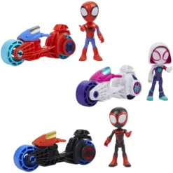 Spidey and his Amazing Friends Spidey with Motorcycle Playset