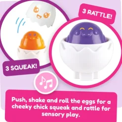 Tomy Toomies Hide & Squeak Eggs