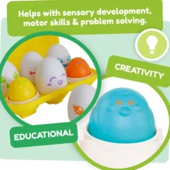 Tomy Toomies Hide & Squeak Eggs
