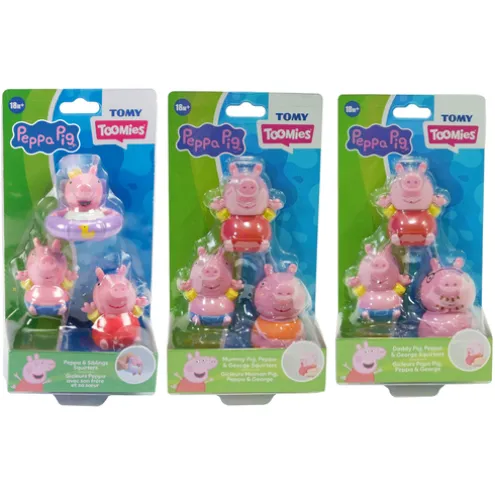 Tomy Toomies Peppa Pig Squirters Bath Toy (Styles Vary)