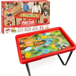 Toyrific Play Tray Activity Table Farm and Safari