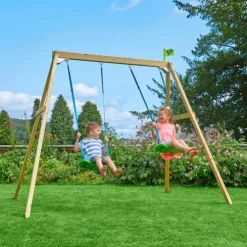 TP Forest Wooden Double Swing Set