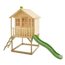 TP Hill Top Tower Wooden Playhouse with Slide