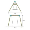 TP Knightswood Double Wooden Giant Nest Swing Set