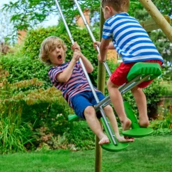 TP Knightswood Triple Wooden Swing Set
