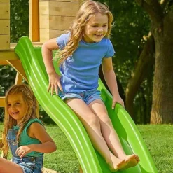 TP Wooden Playhouse with Slide and Climbing Wall