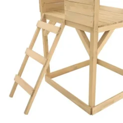 TP Wooden Playhouse with Slide and Climbing Wall