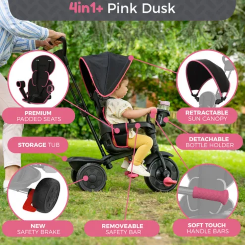 TP Zoomee 4-in-1 Deluxe Trike Pink