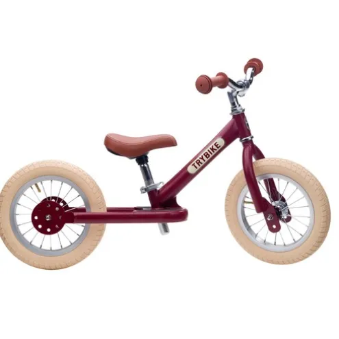 Trybike 12 Inch 2-in-1 Trike Balance Bike Red