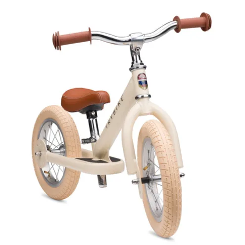 Trybike 12 Inch 2-in-1 Trike Balance Bike Cream