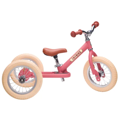 Trybike 12 Inch 2-in-1 Trike Balance Bike Pink