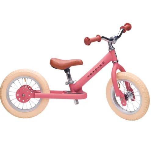 Trybike 12 Inch 2-in-1 Trike Balance Bike Pink