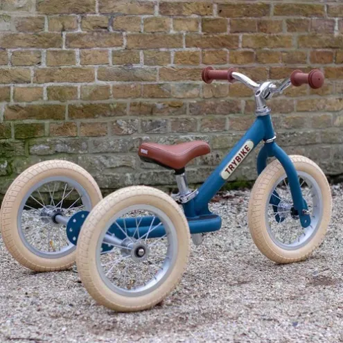 Trybike 12 Inch 2-in-1 Trike Balance Bike Blue
