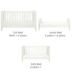 Tutti Bambini Alba Cot Bed White
