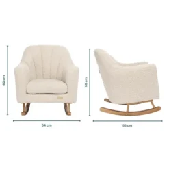 Tutti Bambini Boucle Mushroom Rocking Chair Jonah Mini Me