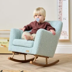 Tutti Bambini Boucle Ocean Stone Rocking Chair Jonah Mini Me