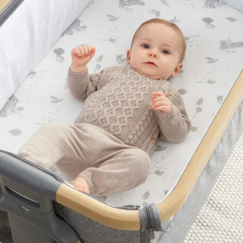 Tutti Bambini Cocoon Bedside Crib Fitted Sheets 2 Pack