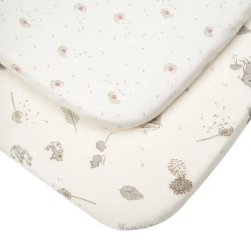 Tutti Bambini Cocoon Bedside Crib Fitted Sheets 2 Pack