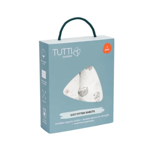 Tutti Bambini Cocoon Cot Fitted Sheets 2 Pack