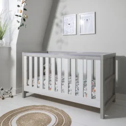 Tutti Bambini Grey 3-in-1 Cot Bed Modena