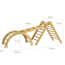 Tutti Bambini 3 in 1 Natural Climbing Frame Scala Pikler